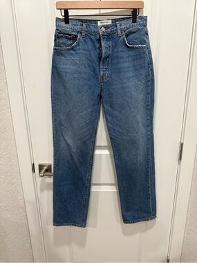 Reformation Cynthia High Relaxed Jeans San Lucas Wash Size 28
